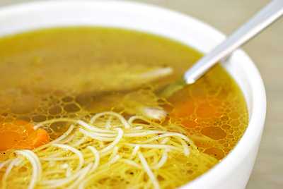 Chicken soup (rosół z kury)