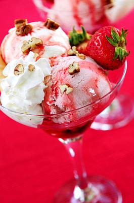Strawberry ice cup (puchar lodowy z truskawkami)